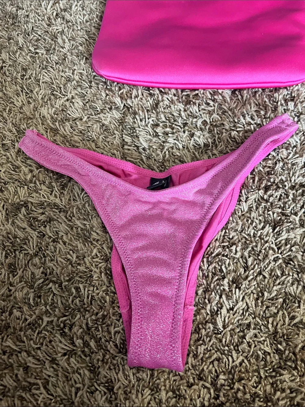 triangl swimwear Hot Pink Bikini Set with Pouch